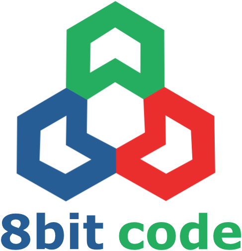 8bit code logo